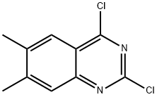 2,4-二氯-6,7-二甲基喹唑啉, 20197-84-6, 结构式
