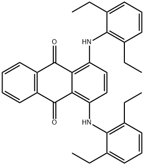 1,4-二(2,6-二乙基苯氨基)蒽醌, 20241-74-1, 结构式