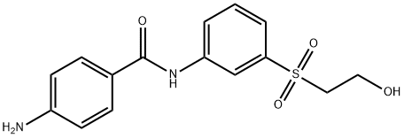 4-氨基-N-[3-(2-羟乙基)磺酰基]苯基苯甲酰胺, 20241-68-3, 结构式