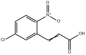 5-氯-2-硝基肉桂酸, 20357-28-2, 结构式