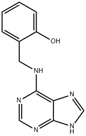 6-(2-羟基苄基氨基)嘌呤, 20366-83-0, 结构式