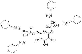 Α-D-葡萄糖-1,6-二磷酸四环己铵盐, 20514-06-1, 结构式