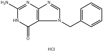 2-氨基-7-苄基-1H-嘌呤-6(7H) - 酮盐酸盐, 20755-15-1, 结构式