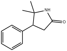 5,5-二甲基-4-苯基吡咯烷-2-酮, 20894-20-6, 结构式