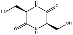 (3R,6R)-3,6-双(羟甲基)哌嗪-2,5-二酮, 20945-52-2, 结构式