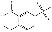 2-硝基-4-甲砜基苯甲醚, 20945-69-1, 结构式