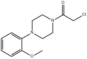 2-氯-1-[4-(2-甲氧基-苯基)-哌嗪-1-基]-乙酮, 21057-39-6, 结构式