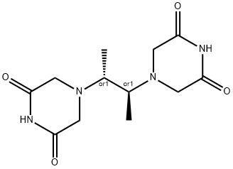 MESO-2,3-双(3,5-二氧代哌嗪-1-基)丁烷, 21416-88-6, 结构式