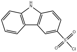 9H-咔唑-3-磺酰氯, 21421-43-2, 结构式