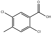 2,5-二氯-4-甲基苯甲酸, 21460-88-8, 结构式