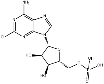 2-Chloro-AMP, 21466-01-3, 结构式