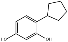 1,3-二羟基-4-环戊苯, 21713-03-1, 结构式