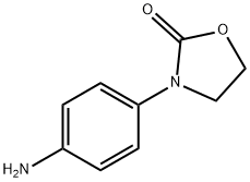 3-(4-氨基苯基)-2-恶唑烷酮, 22036-26-6, 结构式