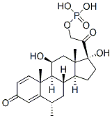 磷酸甲泼尼龙, 22252-38-6, 结构式