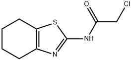 2-氯-N-(4,5,6,7-四氢-1,3-苯并噻唑-2-基)乙酰胺, 22455-51-2, 结构式