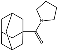 金刚烷-1-基(吡咯烷-1-基)甲酮, 22508-51-6, 结构式