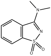 3-(二甲氨基)苯并[D]异噻唑1,1-二氧化物, 22716-43-4, 结构式