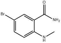 5-溴-2-甲氨基苯甲酰胺, 22721-18-2, 结构式