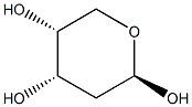 2-Deoxy-β-D-ribopyranose, 22900-10-3, 结构式
