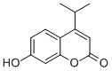 7-羟基-4-(1-甲基乙基)-2H-1-苯并吡喃-2-酮, 23251-28-7, 结构式