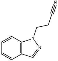 3-(1H-吲唑-1-基)丙腈, 23300-94-9, 结构式