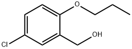 (5-氯-2-丙氧基苯基)甲醇, 23426-34-8, 结构式