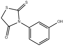 3-(3-羟基-苯基)-2-硫代噻唑烷-4-酮, 23517-76-2, 结构式