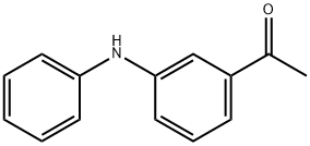1-(3-苯基氨基苯基)-乙酮, 23699-65-2, 结构式