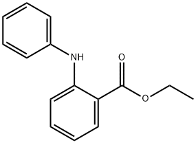 N-苯基邻氨基苯甲酸乙酯, 23868-11-3, 结构式