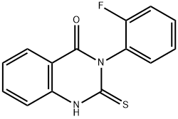 3-(2-氟苯基)-2-硫烷基-3,4-二氢喹唑啉-4-酮, 23892-21-9, 结构式