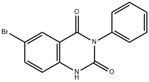 6-溴-3-苯基-1H-喹唑啉-2,4-二酮, 23965-11-9, 结构式