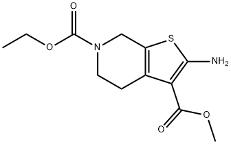 6-乙基3-甲基2-氨基-4,7-二氫噻吩并[2,3-C]吡啶-3,6(5H)-二羧酸酯, 24237-51-2, 結(jié)構(gòu)式