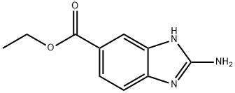 2-氨基苯并咪唑-5-甲酸乙酯, 24370-20-5, 结构式