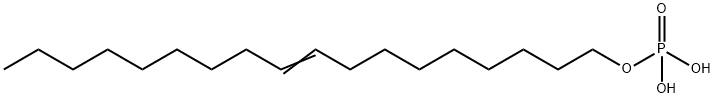 磷酸二氢-9-十八烯-1-醇酯, 24613-61-4, 结构式