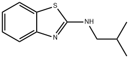 N-(2-甲基丙基)-1,3-苯并噻唑-2-胺, 24622-32-0, 结构式