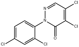 4,5-二氯-2-(2,4-二氯苯基)-2,3-二氢哒嗪-3-酮, 24725-65-3, 结构式