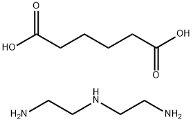 己二酸与N-(2-氨基乙基)-1,2-乙二胺的聚合物, 25085-20-5, 结构式