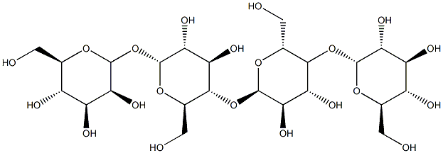 ALPHA-D-吡喃葡萄糖基 O-ALPHA-D-吡喃葡萄糖基-(1-4)-O-ALPHA-D-吡喃葡萄糖基-(1-4)-ALPHA-D-吡喃葡萄糖苷, 25545-20-4, 结构式