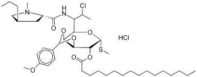 3,4-O-p-AnisylideneclindaMycin PalMitate Hydrochloride, 25670-17-1, 结构式