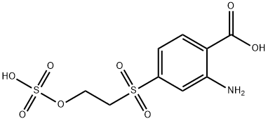2-氨基苯甲酸-4-羟乙基砜基硫酸酯, 26169-41-5, 结构式