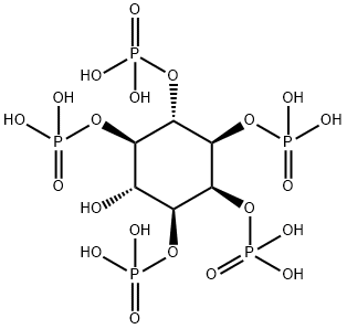 D-MYO-肌醇 1,2,3,5,6-五磷酸酯, 26326-85-2, 结构式