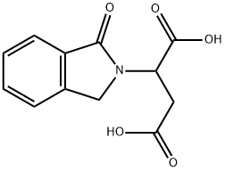 2-(1-氧代异吲哚啉-2-基)琥珀酸, 26577-34-4, 结构式