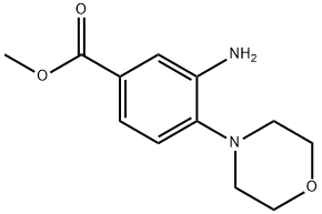 甲基 3-氨基-4-吗啉代苯酸盐, 26586-18-5, 结构式