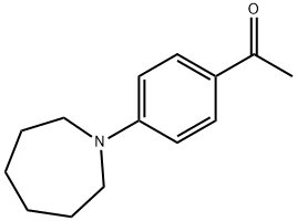 1-[4-(六氢-1H-氮杂-1-基)苯基]乙酮, 26586-40-3, 结构式