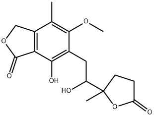 霉酚羟基内酯, 26644-06-4, 结构式
