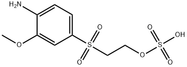 4-氨基-3-甲氧基苯磺酰乙基硫酸酯, 26672-22-0, 结构式