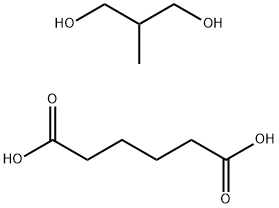 己二酸与2-甲基-1,3-丙二醇的聚合物, 26702-65-8, 结构式