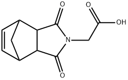 1,3,3A,4,7,7A-六氢-1,3-二氧代-4,7-甲醇-2H-异吲哚-2-乙酸, 26749-93-9, 结构式