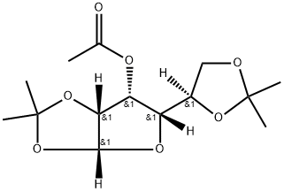 α-D-Gulofuranose, 1,2:5,6-bis-O-(1-methylethylidene)-, 3-acetate, 26775-14-4, 结构式