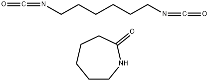 (六氢化-2H-氮杂卓-2-酮与1,6-二异氰酸己烷)的聚合物, 26776-30-7, 结构式